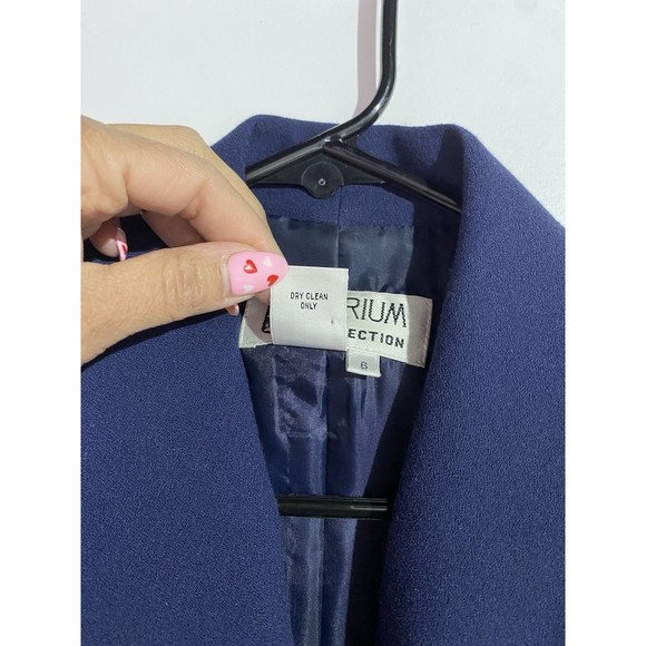 Atrium Collection Navy Blue Double-Breasted Blazer Dress - Picture 4 of 14